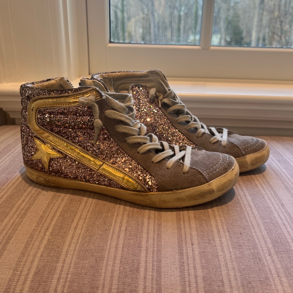 GOLDEN GOOSE SLIDE HIGH TOP SNEAKER SIZE 38/8